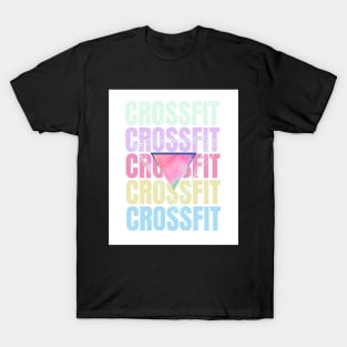 The word crossfit in pastel tones T-Shirt